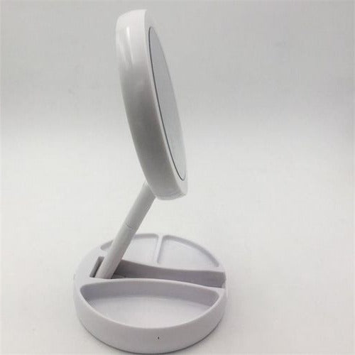 LED Folding Vanity Mirror