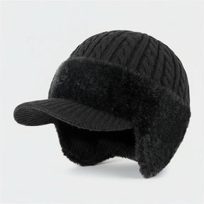 Gorro de Inverno Estilo Trapper com Proteção de Orelhas, À Prova de Vento e Forro de Pelúcia