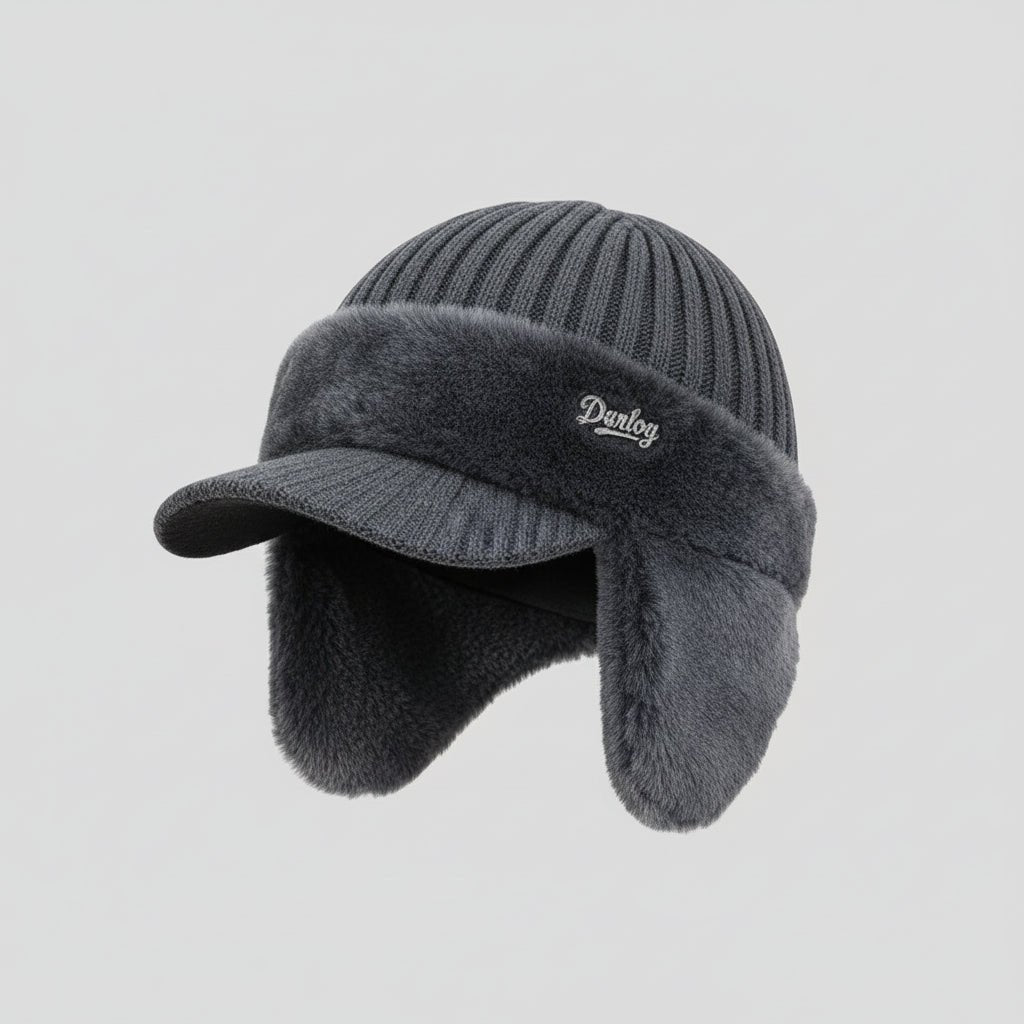Gorro de Inverno Estilo Trapper com Proteção de Orelhas, À Prova de Vento e Forro de Pelúcia
