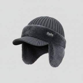 Gorro de Inverno Estilo Trapper com Proteção de Orelhas, À Prova de Vento e Forro de Pelúcia