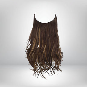 Hair Extensions Natural Wavy Human Hair Clip-In Long Volume Set