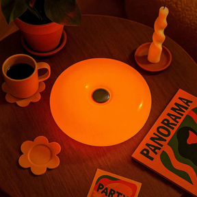 Bauhaus style donut table lamp for bedroom and living room decor