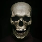 Full-Head Skull Costume Mask with Moving Jaw
