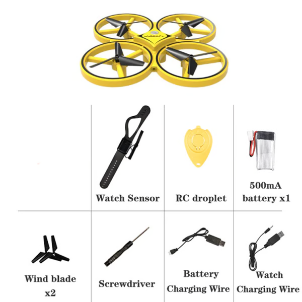 Drone Controlado à Mão com Luzes LED e Controle por Gestos