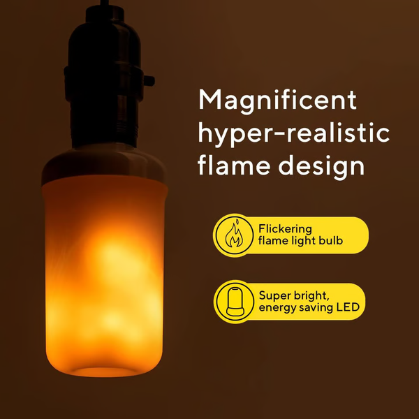 Lâmpada LED com Efeito de Chama