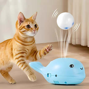 Brinquedo Interativo para Gatos: Bola Dispensadora de Petiscos para uma Diversão Envolvente