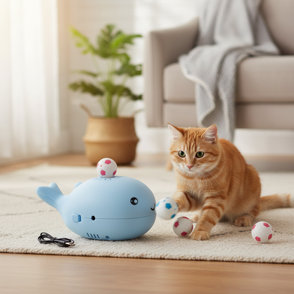 Brinquedo Interativo para Gatos: Bola Dispensadora de Petiscos para uma Diversão Envolvente