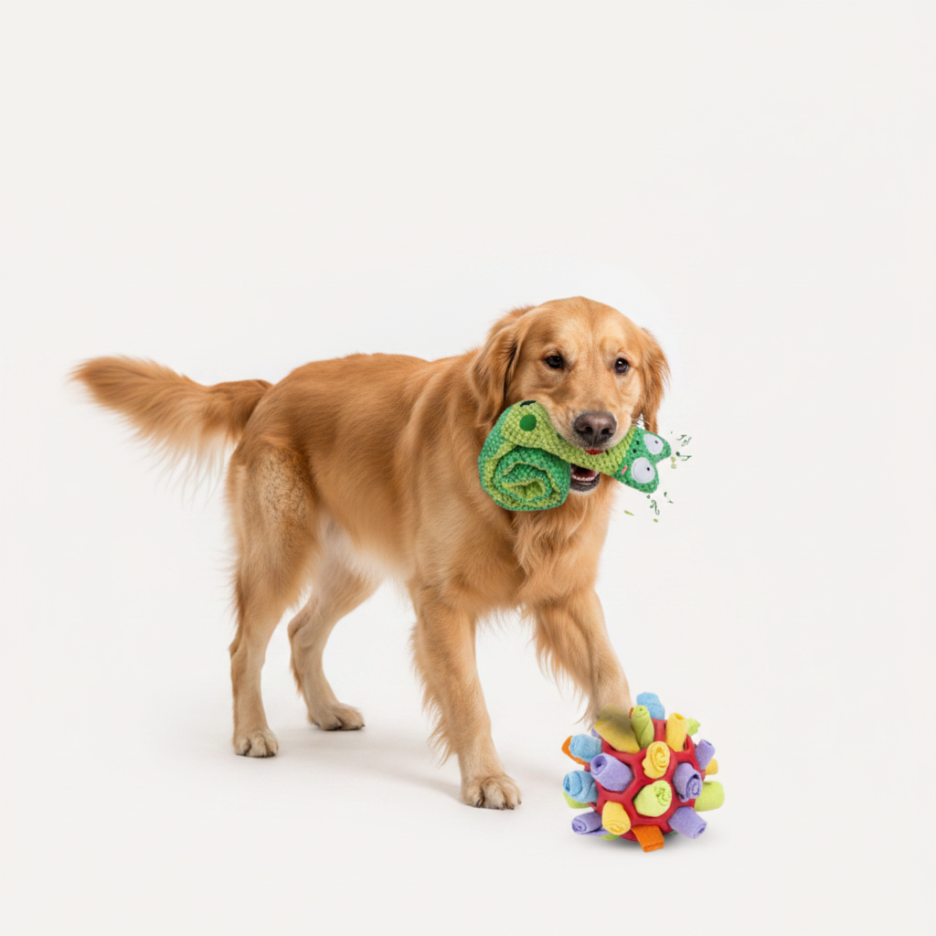 Brinquedos Interativos para Cães: Pacote de Enriquecimento Durável com Formatos Divertidos