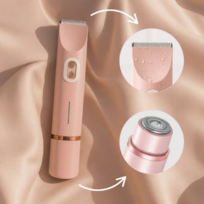 Depilador Elétrico Feminino à Prova D'água para Pele Sensível e Linha do Biquíni