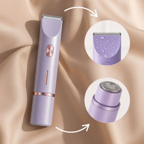 Depilador Elétrico Feminino à Prova D'água para Pele Sensível e Linha do Biquíni