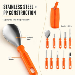 36-Piece Pumpkin Carving Kit with Stencils and LED Lights