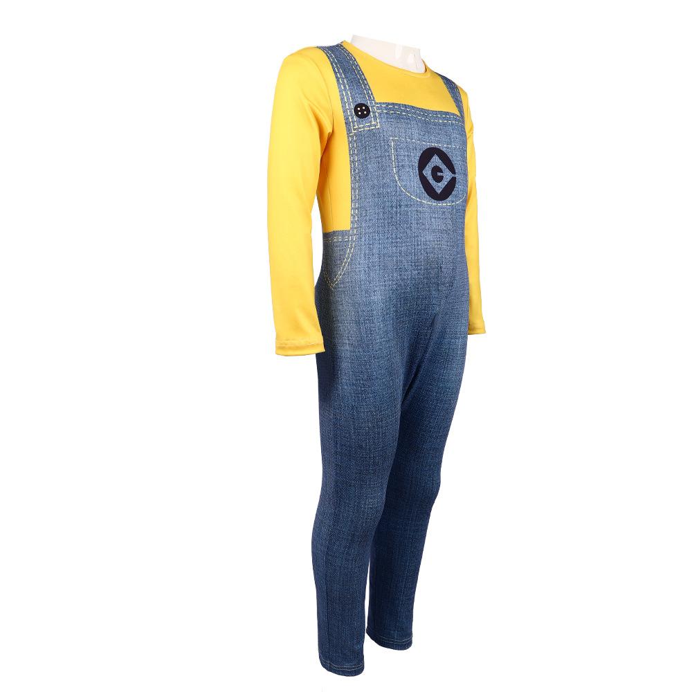 Fantasia de Macacão Amarelo Infantil com Capacete de Personagem