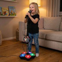 Conjunto de Brinquedo Microfone Karaokê Infantil