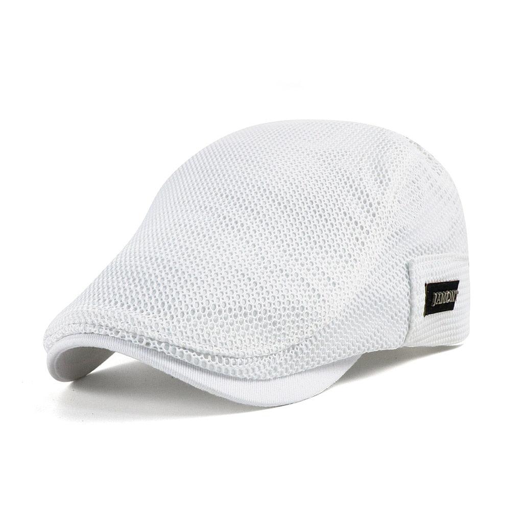 Boina Masculina de Tela Respirável - Boné Casual Leve e Ajustável