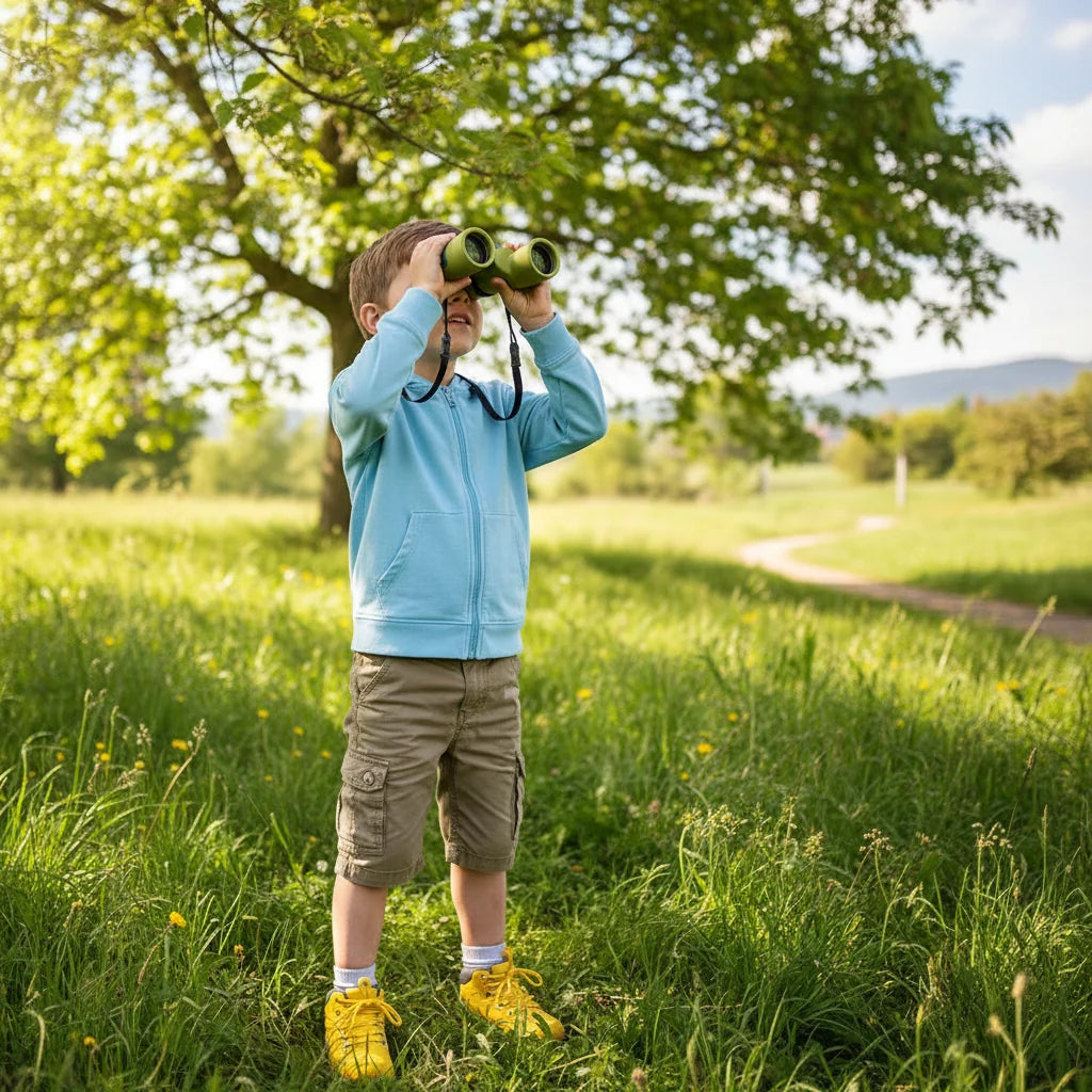 Binóculo Infantil Mini Portátil de Brinquedo para Aventuras ao Ar Livre