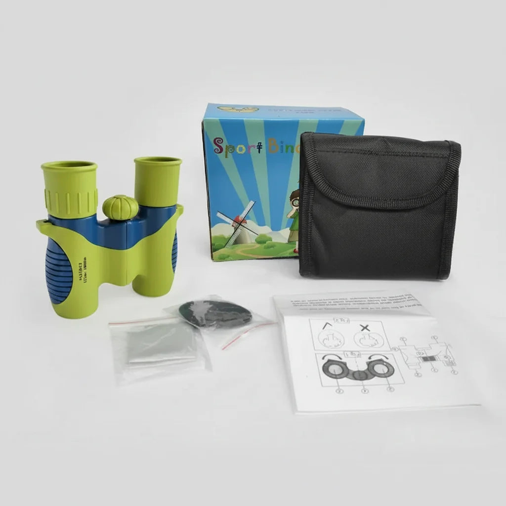 Binóculo Infantil Mini Portátil de Brinquedo para Aventuras ao Ar Livre