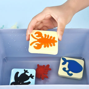 Kit de Atividade Criativa com Moldes de Animais em Gel de Água para Artesanato Infantil