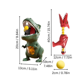 Brinquedo de Dinossauro Infantil Jogo Interativo Conjunto Lançador de Espuma