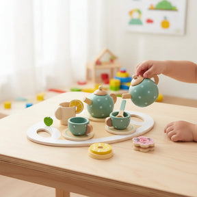 Conjunto de Chá Infantil Brinquedo para Habilidades Motoras Finas Atividade de Recreação