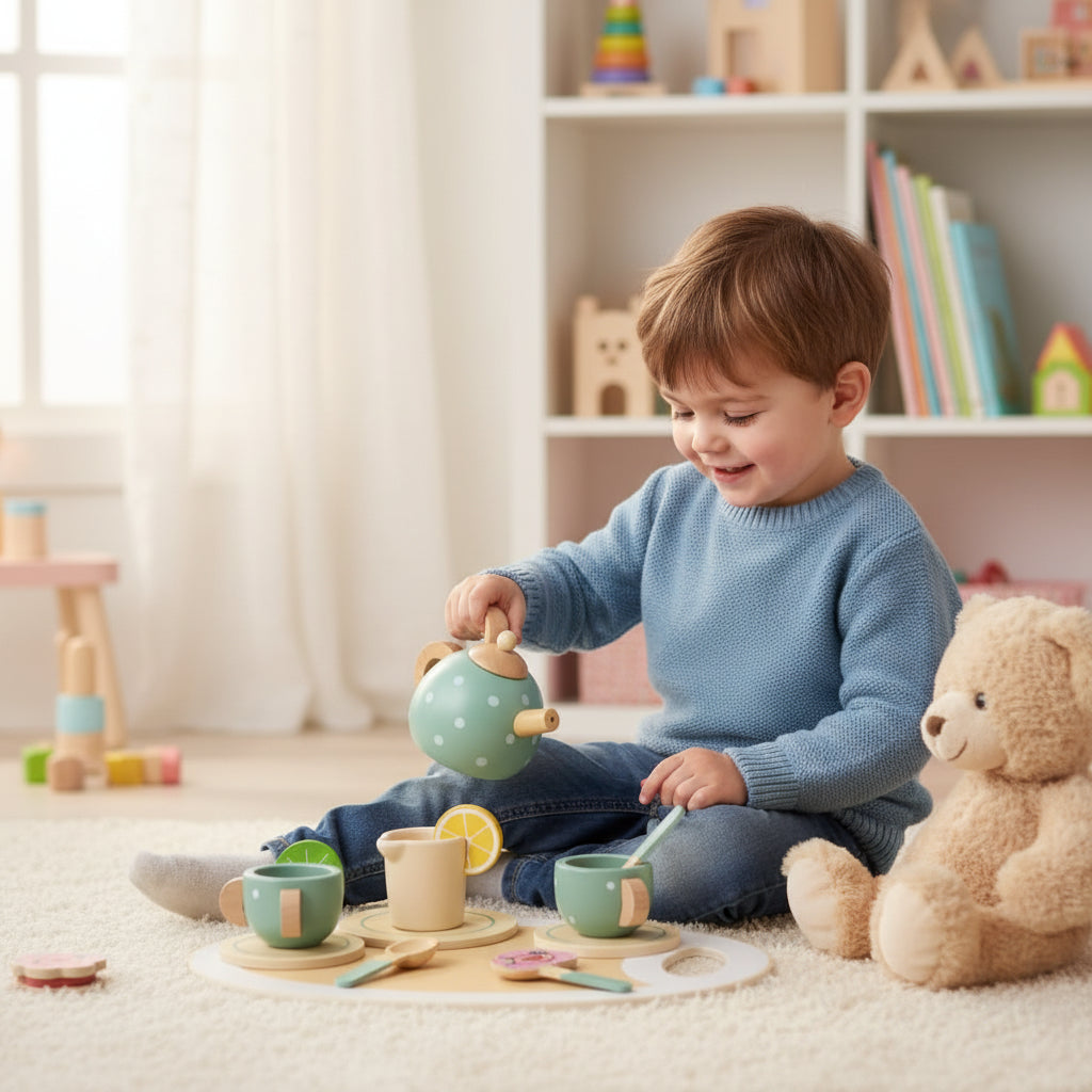 Conjunto de Chá Infantil Brinquedo para Habilidades Motoras Finas Atividade de Recreação
