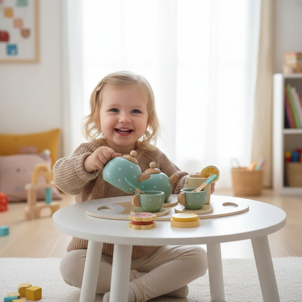 Conjunto de Chá Infantil Brinquedo para Habilidades Motoras Finas Atividade de Recreação