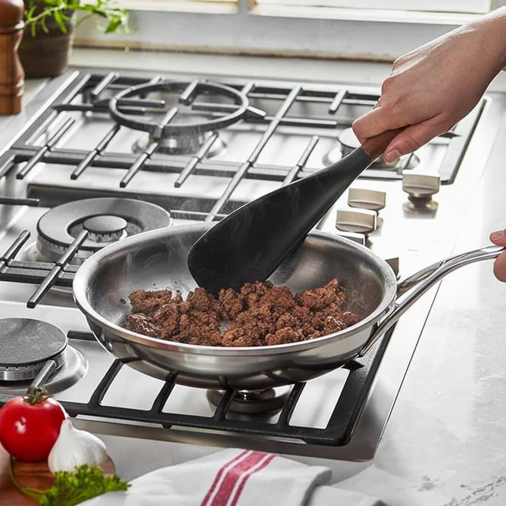 Espátula de Silicone para Cozinha Colher de Cozinhar Design Sem Emendas