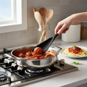 Espátula de Silicone para Cozinha Colher de Cozinhar Design Sem Emendas