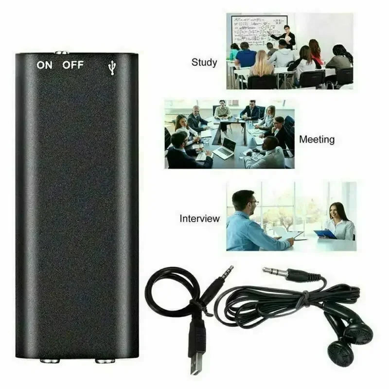 Mini Gravador Ativado por Voz