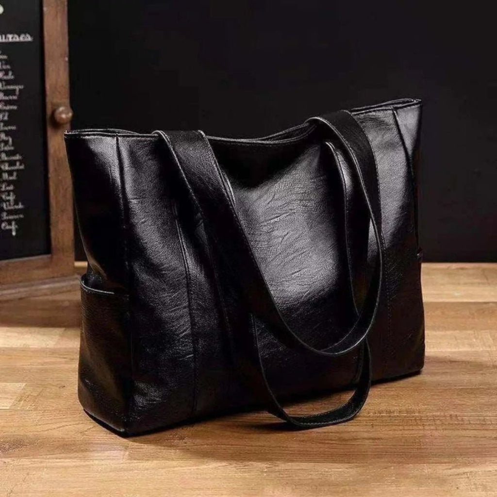 Bolsa de Ombro de Couro Fashion Versátil para o Dia a Dia