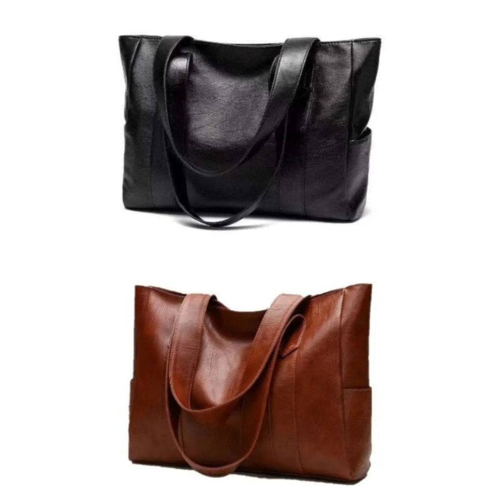 Bolsa de Ombro de Couro Fashion Versátil para o Dia a Dia
