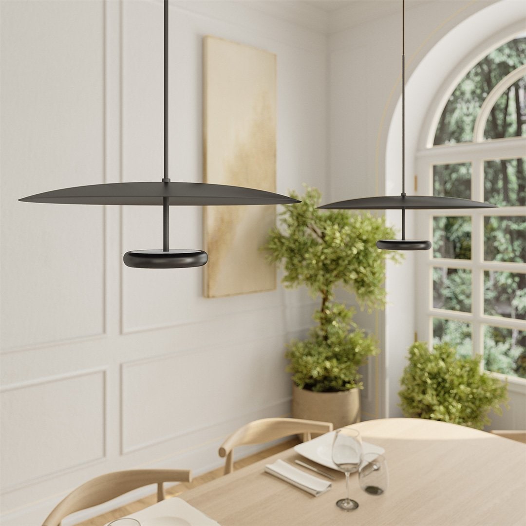 Luminária de Teto LED Pendente com Design de Iluminação Indireta