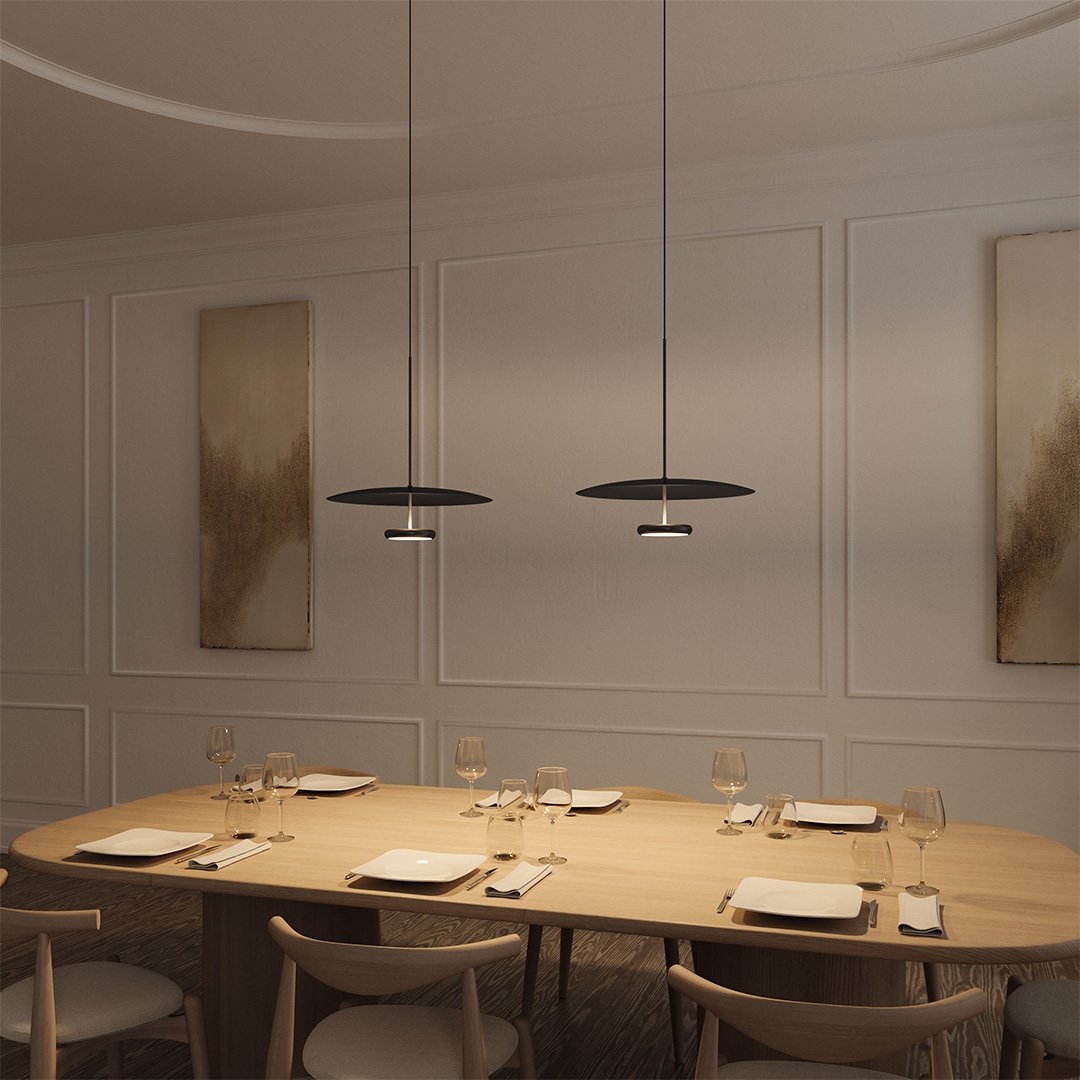Luminária de Teto LED Pendente com Design de Iluminação Indireta
