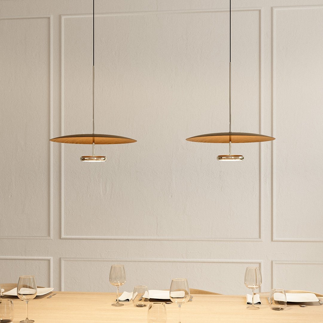 Luminária de Teto LED Pendente com Design de Iluminação Indireta