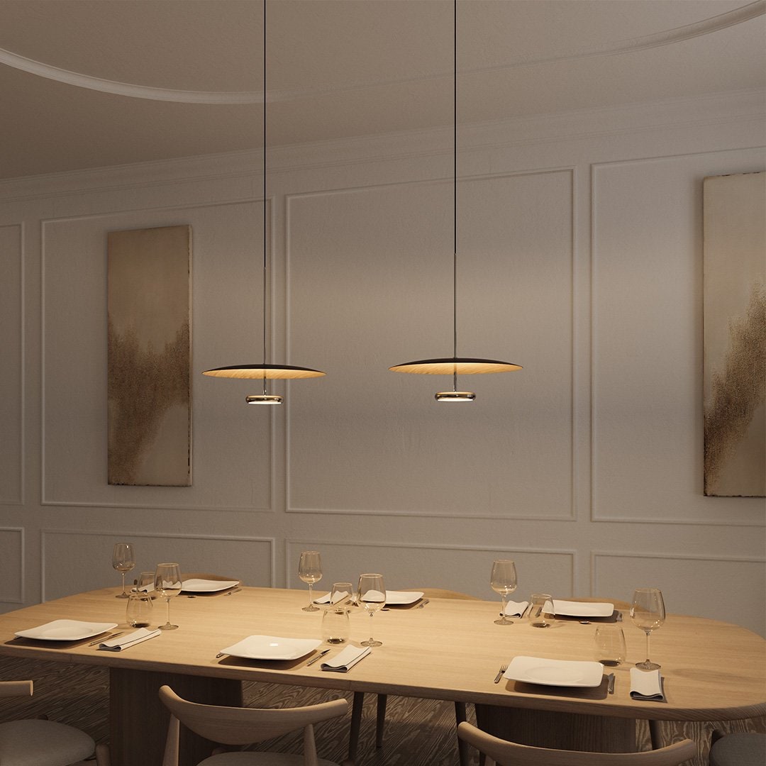 Luminária de Teto LED Pendente com Design de Iluminação Indireta
