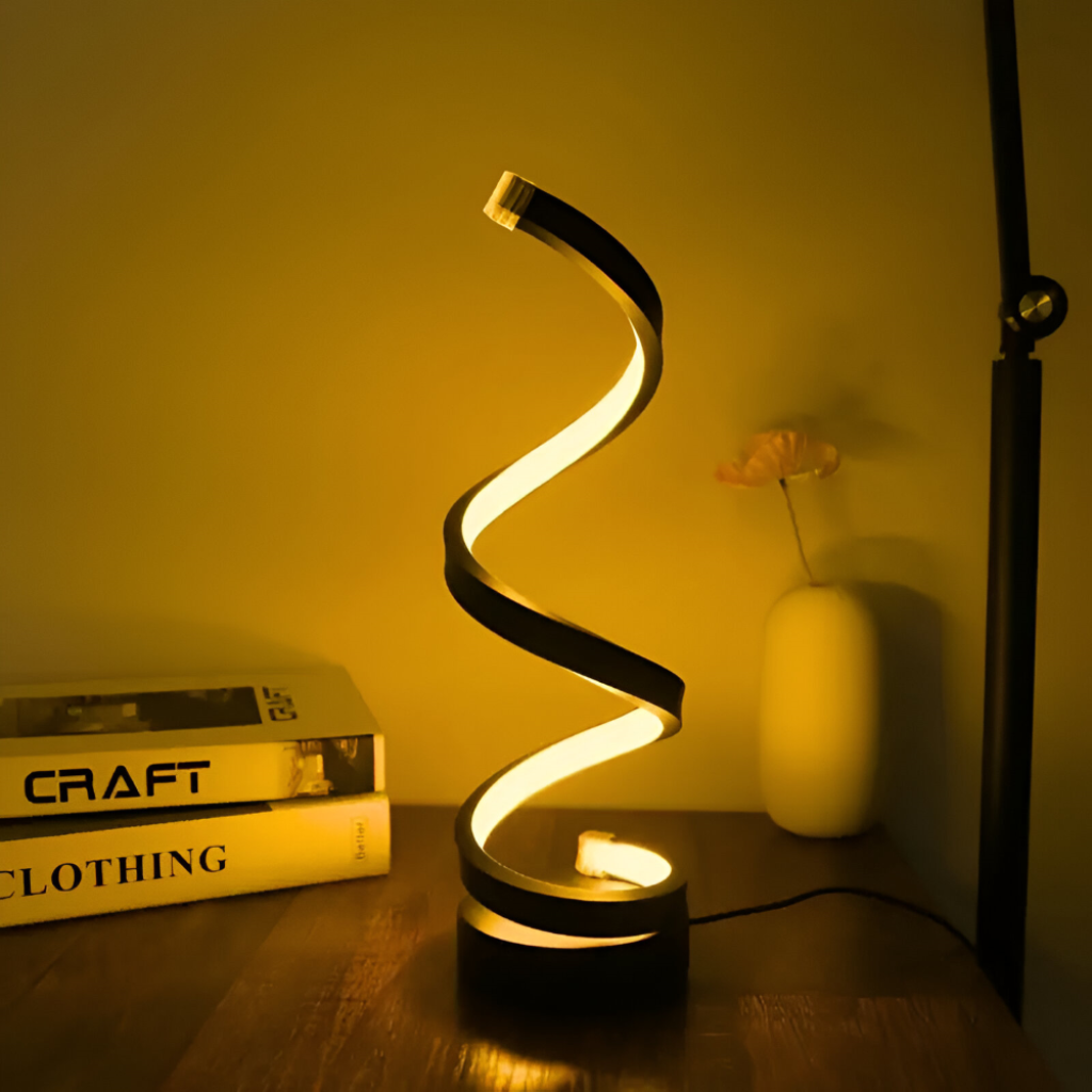 Luminária de Mesa LED Moderna com Garra Ajustável