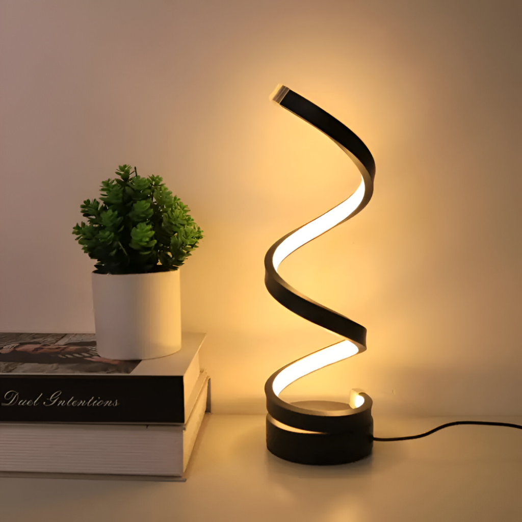 Luminária de Mesa LED Moderna com Garra Ajustável