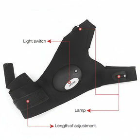 Luvas com Lanterna LED para Camping e Pesca