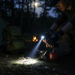 Luvas com Lanterna LED para Camping e Pesca