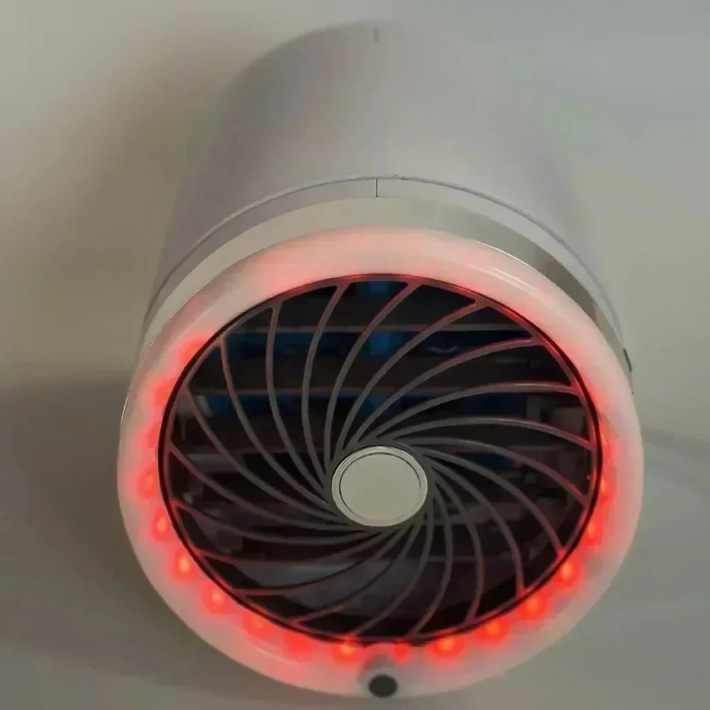 Ventilador Portátil com Luzes LED e Bolsas de Gelo para Resfriar o Ambiente