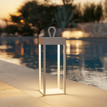 Luminária de Mesa LED Portátil Recarregável para Áreas Externas com Interruptor Touch