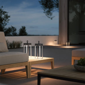 Luminária de Mesa LED Portátil Recarregável para Áreas Externas com Interruptor Touch