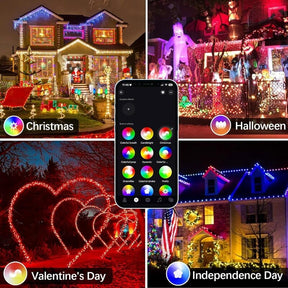 Smart RGB Color-Changing LED String Lights