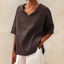 Women's Blouse V Neck Casual Summer Top
