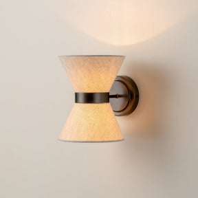 Arandela de Bronze e Linho | Elegância Moderna Clássica
