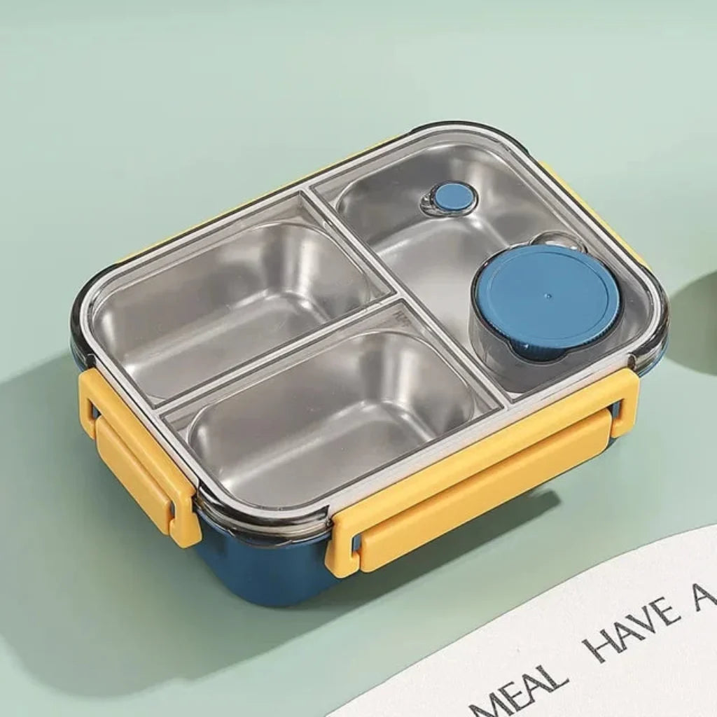 Lancheira de Aço Inoxidável Bento Box Recipiente de Alimentos à Prova de Vazamentos