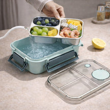 Lancheira de Aço Inoxidável Bento Box Recipiente de Alimentos à Prova de Vazamentos