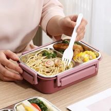 Bento Lunch Boxes – Stainless Steel Leakproof with Compartments