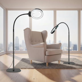 Magnifying Lamp LED Reading Glass Desk Mount