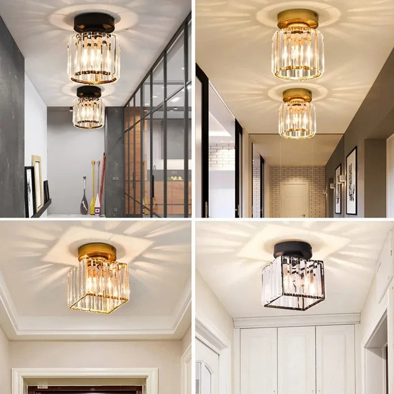 Crystal Ceiling Light | Elegant Corridor & Aisle Lamp