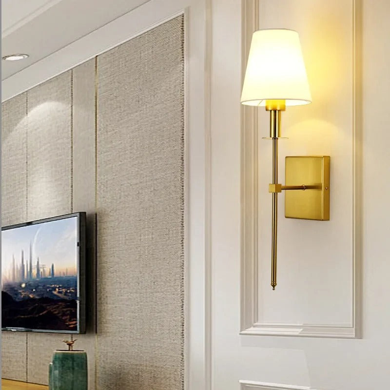 Arandela de Parede LED Elegância Nórdica | Iluminação Moderna para Quarto e Sala de Estar